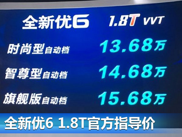 纳智捷新优6正式上市 售12.98-15.98万元-图3