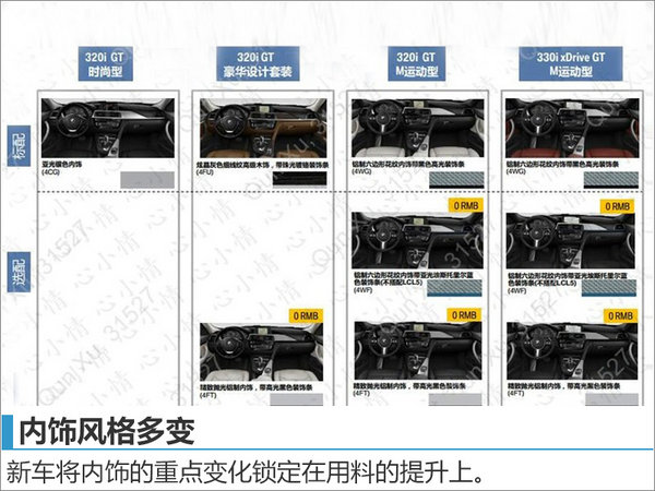 宝马新款3系GT配置曝光 11月正式上市-图7