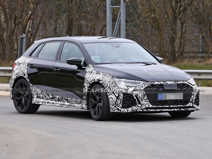 奥迪全新RS3谍照曝光三季度亮相/四驱系统升级-图1