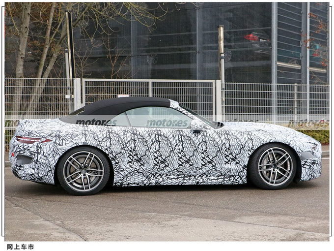 奔驰全新SL谍照曝光 配搭帆布车顶/与AMG GT同平台-图3