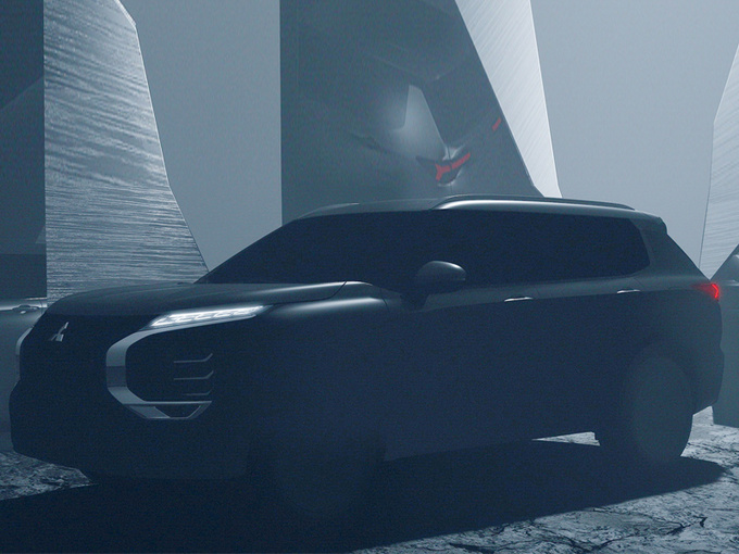 三菱全新欧蓝德预告图两个月后发布/搭2.4L引擎-图1