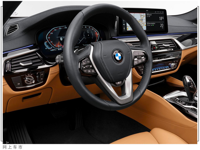 宝马全新一代5系曝光格栅尺寸升级/车尾酷似8系-图5