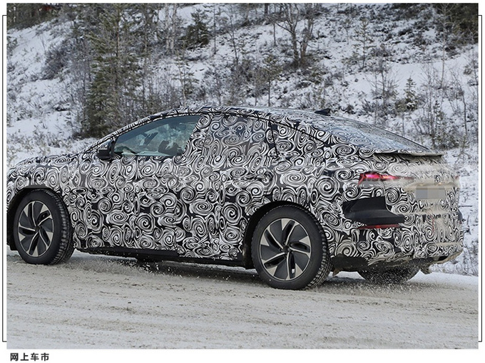 奥迪Q4 e-tron轿跑版谍照 溜背造型/明年首发亮相-图5