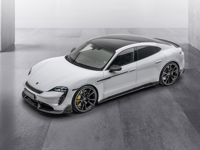 保时捷Taycan改装版曝光 全车大量使用碳纤维材质-图1