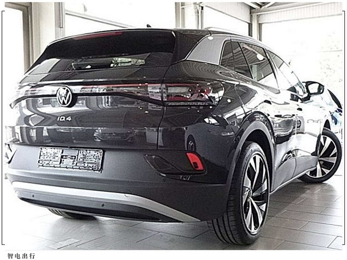 大众ID.4进店实拍悬浮中控屏/配黑色车顶扰流板-图2