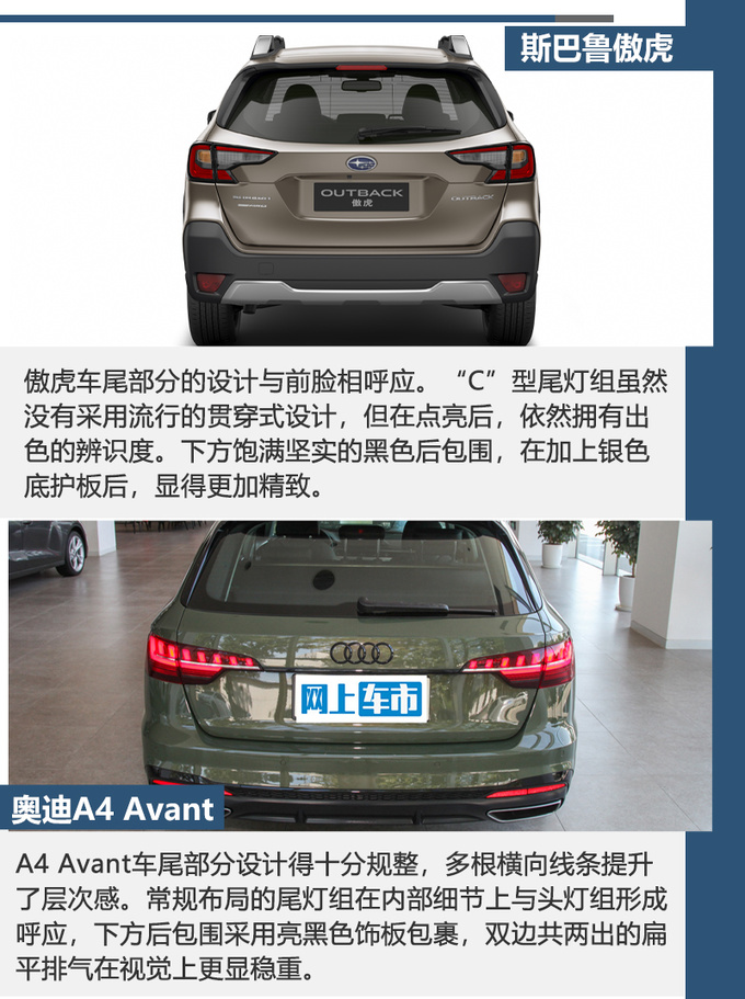 都是进口旅行车斯巴鲁傲虎和奥迪A4 Avant谁更适合旅行-图4