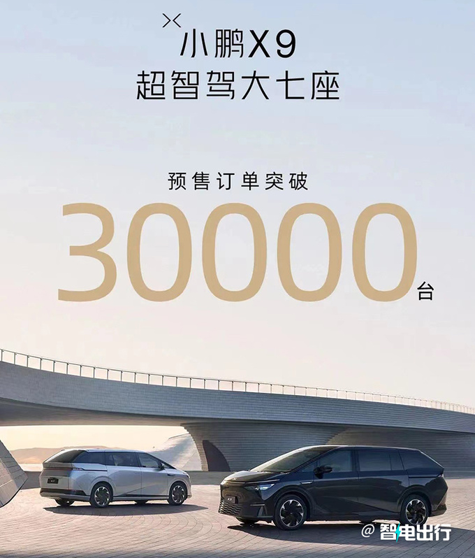 比预售便宜x万小鹏X9售xx.xx万起 订单超30000台-图5
