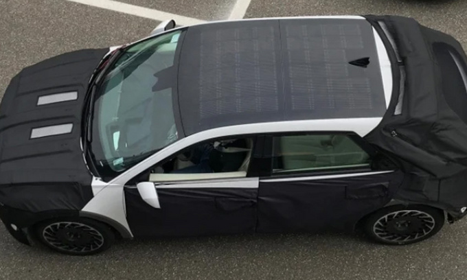 现代IONIQ 5最新谍照太阳能电池车顶/科技感十足-图1