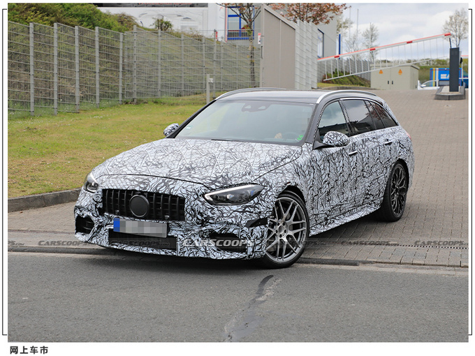 奔驰全新C63旅行版谍照全新家族造型/换2.0T混动-图4