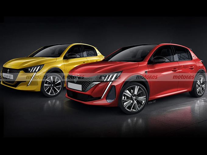 标致新款208曝光前脸造型调整/2023年上市-图2