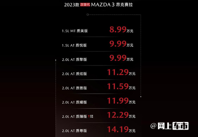 全系车型官降新马自达3开售入门仅8.99万元-图3