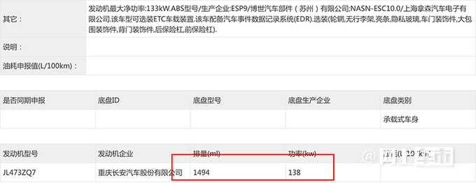 长安新CS75 PLUS实拍曝光尺寸升级 增新1.5T动力-图6