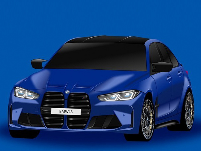 宝马新一代M3信息曝光 前脸格栅超大/配3.0T+6MT-图1