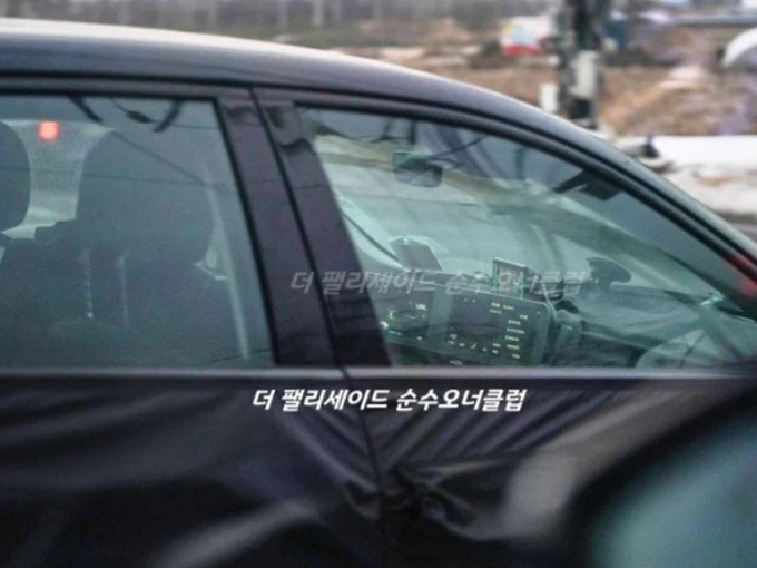 现代电动新车谍照 奔驰E级同款双联屏/今年亮相-图1