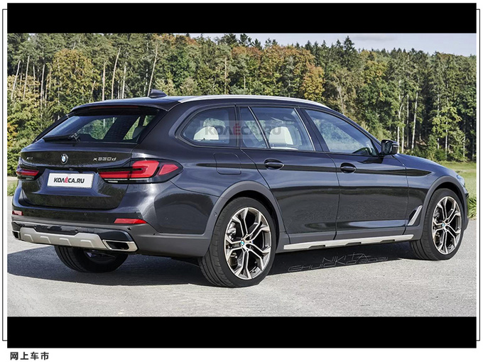 宝马5系跨界车曝光搭3.0T双增压/增越野外观套件-图2