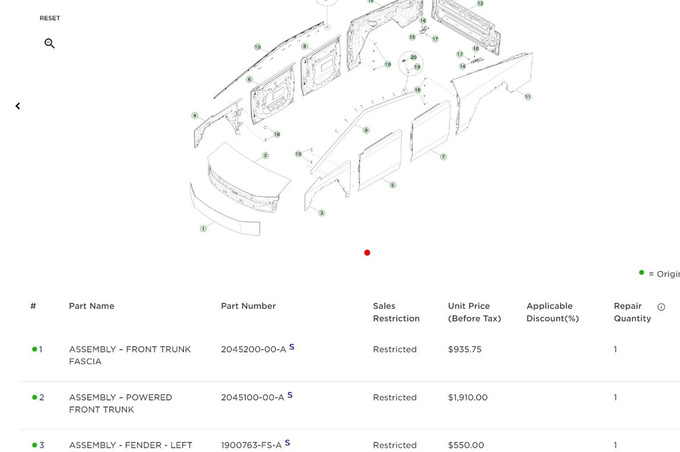 买得起修不起特斯拉皮卡挡风玻璃1.4万元/雨刮器1176元-图5
