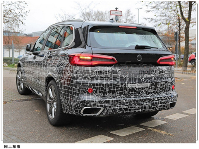 宝马全新X5混动测试谍照搭全液晶屏/造型更饱满-图6
