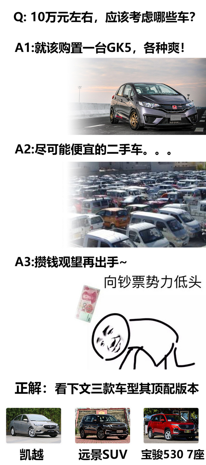 只要10万就能买到顶配 就问你这三款车值不值-图1