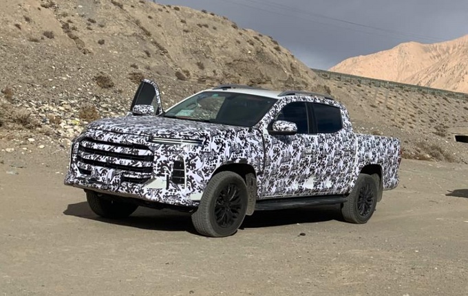 上汽皮卡T80量产版谍照曝光高度还原上汽NEW-图1