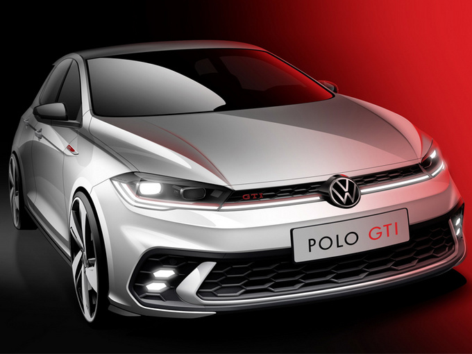 大众中期改款Polo GTI预告图下月发布/搭2.0T-图1