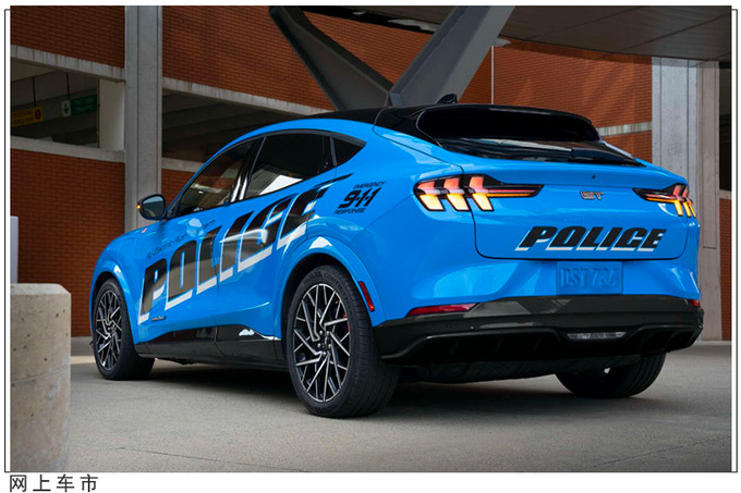福特全新野马警车涂装版双电机四驱/5秒破百-图2