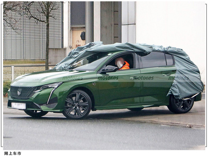 标致新款308无伪谍照全新设计语言/换装新LOGO-图3