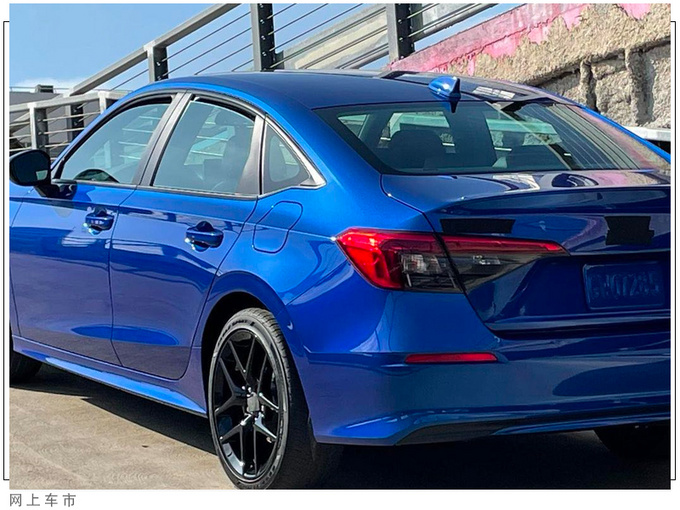 本田全新思域实车街拍搭1.5T引擎/配熏黑套件-图3