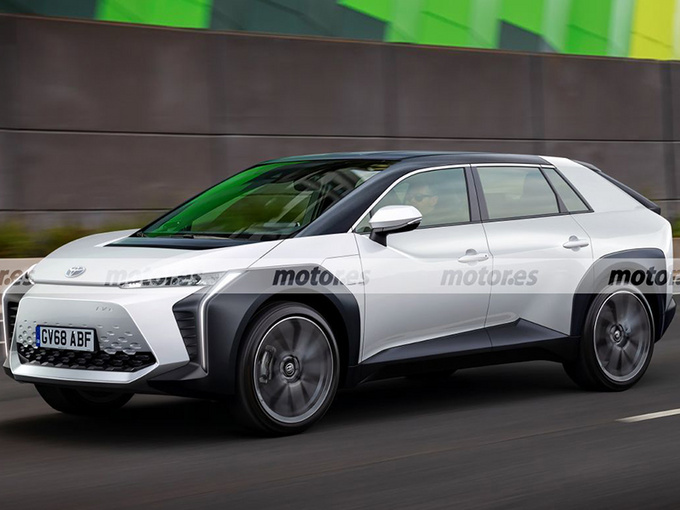 丰田全新纯电动SUV曝光 搭双电动机/跨界外观造型-图1