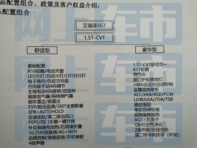 奇瑞新艾瑞泽5 GT四天后上市预计售8.99-9.99万-图7