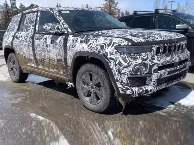 Jeep全新大切诺基插混版谍照搭2.0T/年内亮相-图1