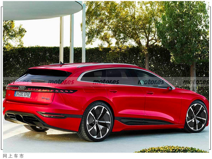 奥迪全新A6 e-tron旅行版配贯穿尾灯/续航700km-图2