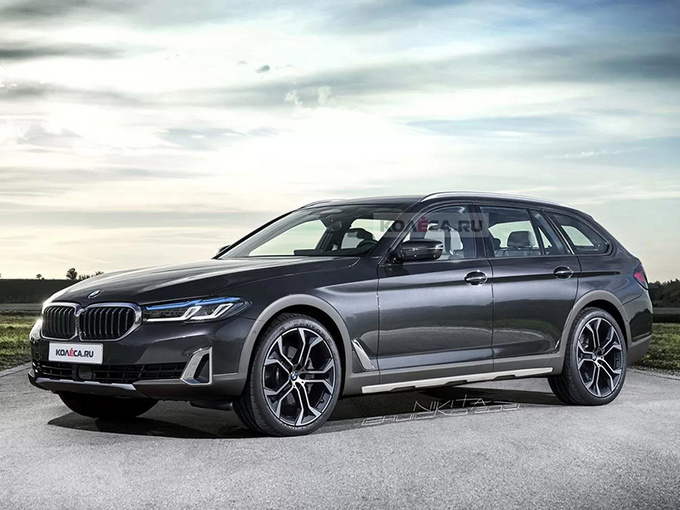 宝马5系跨界车曝光搭3.0T双增压/增越野外观套件-图1