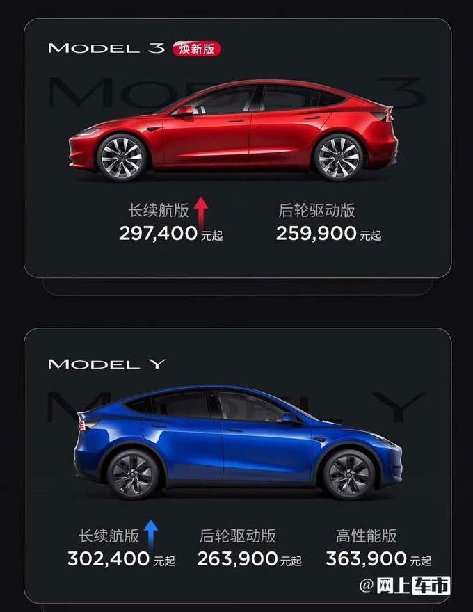 官方涨价特斯拉Model 3/Y售25.99-36.39万元-图2