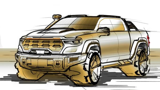 火星全尺寸越野皮卡曝光造型硬派或为2.5T大排量柴油机-图2