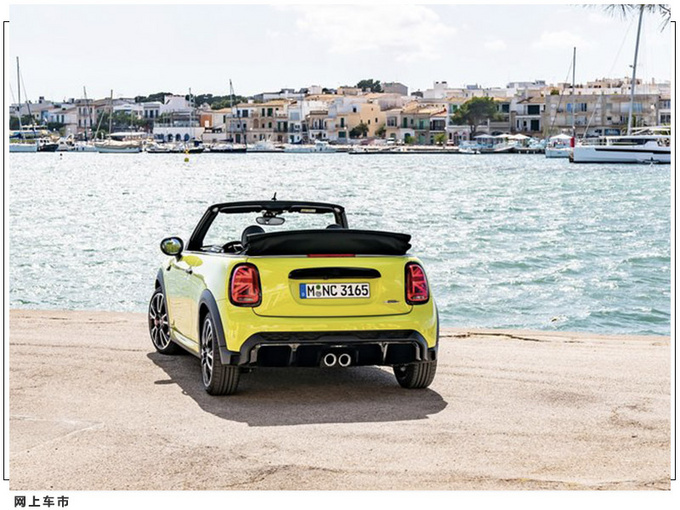 MINI JCW敞篷版官图 黄色车身涂装/搭黑色外观配件-图5