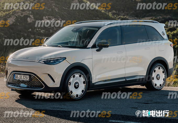 smart全新大号SUV内饰曝光换装巨大屏幕-图1