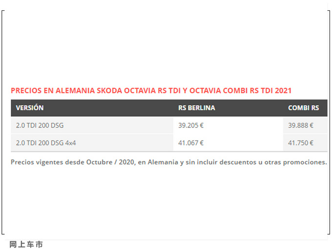 斯柯达新明锐RS售价曝光搭2.0T/内饰配置更豪华-图3