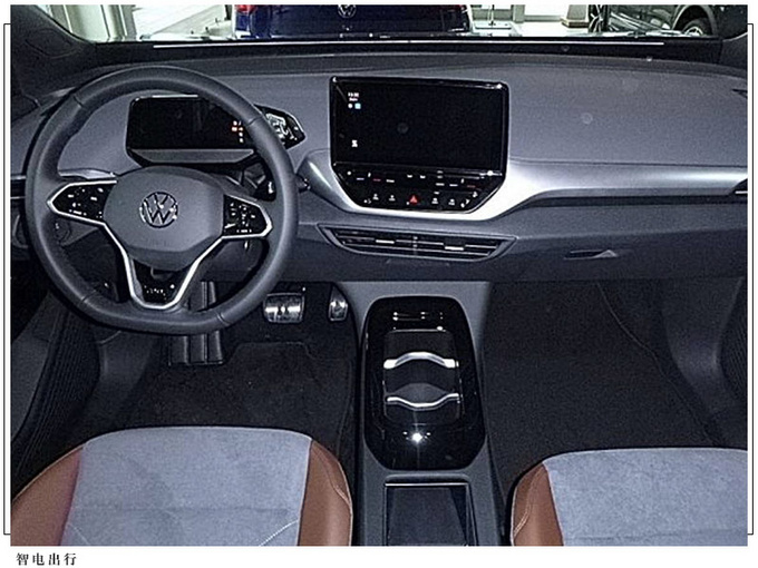 大众ID.4进店实拍悬浮中控屏/配黑色车顶扰流板-图4