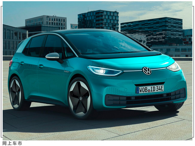 大众ID.3国内实车首次曝光 续航500km 明年上市-图1