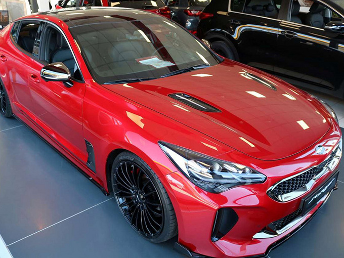 起亚大号K5轿跑版实拍 搭3.3T/溜背造型设计-图1