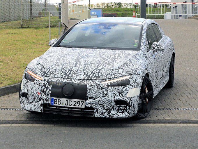 奔驰EQE路试谍照EVA平台打造/最快年底前发布-图1