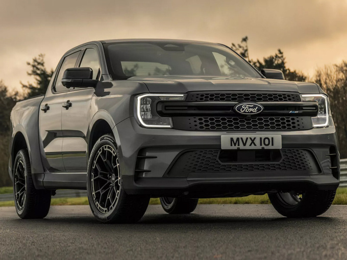 福特全新Ranger曝光搭载柴油3.0T V6发动机造型更帅气-图1