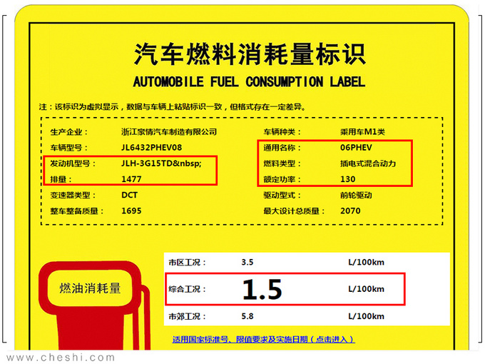 领克06小型SUV曝光 搭1.5T引擎油耗最低才1.5L-图6