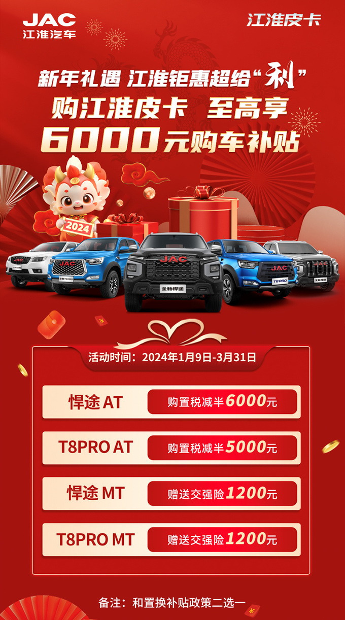 2024年开门红各皮卡厂家优惠政策一览早买早享受-图7