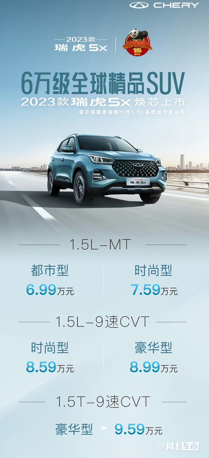 比老款贵1000元奇瑞新瑞虎5x售6.99万-9.59万元-图4
