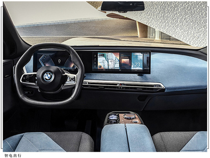 宝马全新iX将年底前上市双色内饰/最大续航600km-图4