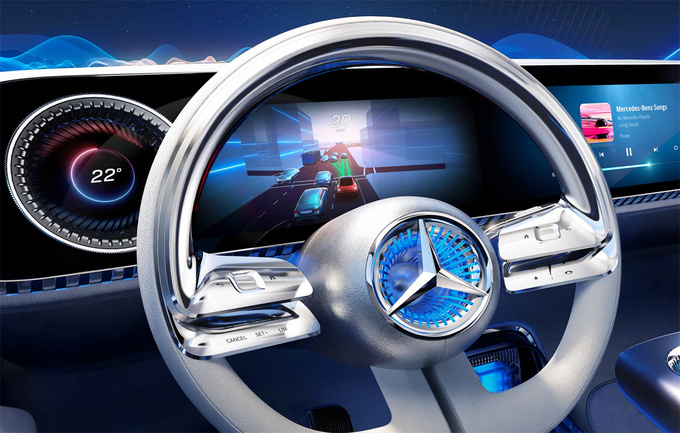 2024 CES梅赛德斯-奔驰携MBUX虚拟助理/CLA级概念车亮相-图3