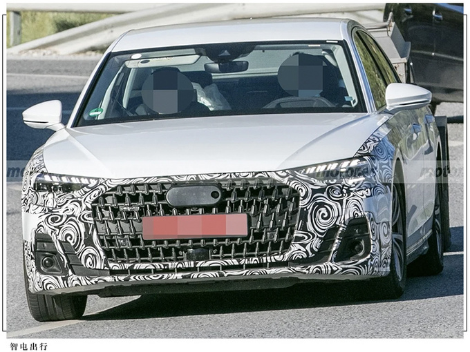 奥迪新款A8路试谍照增添新型号/最快今年9月亮相-图2