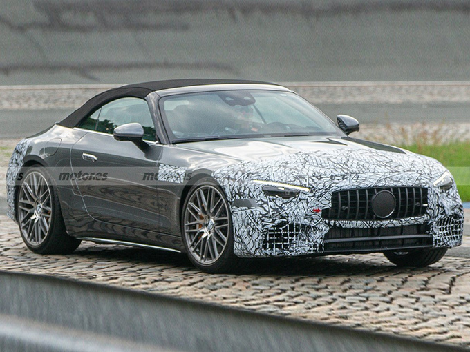 奔驰全新车型谍照入门搭V6引擎/明年正式开售-图1