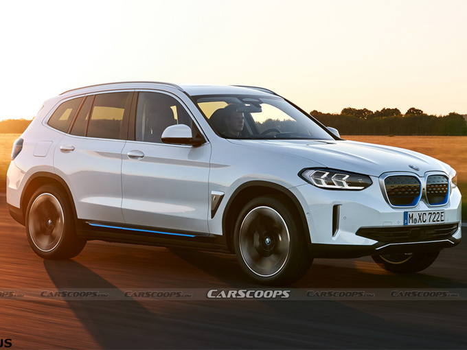 宝马新款iX3谍照曝光换装全新头灯尾灯组-图1